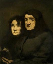 Mother and Daughter - Augustin Théodule Ribot