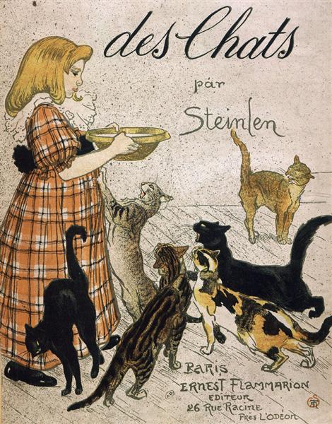 Cats, 1898 - Theophile Steinlen