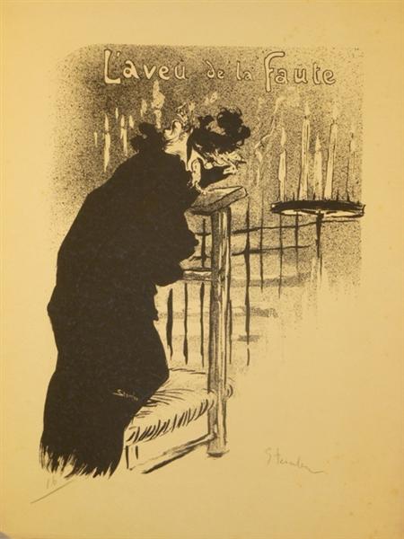 L'Aveu de la Faute, 1894 - Theophile Steinlen