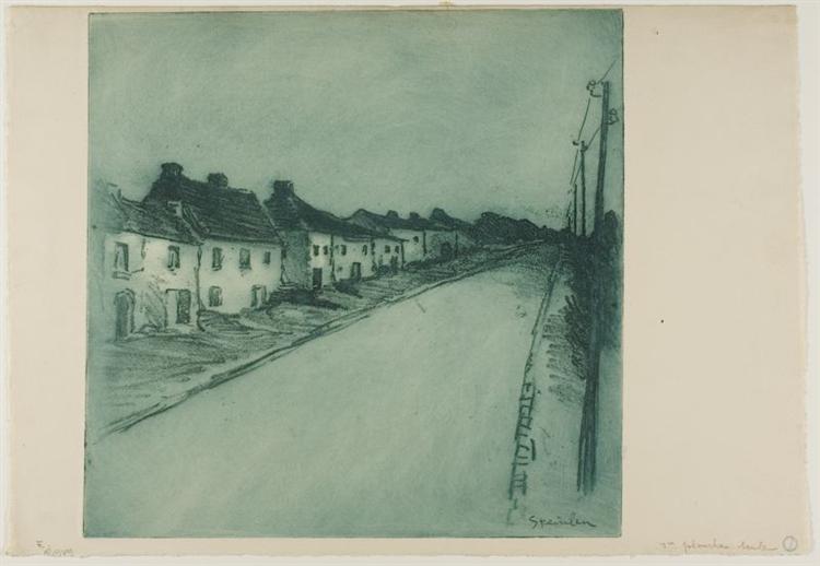 Route Traversant Un Village, 1902 - Theophile Steinlen