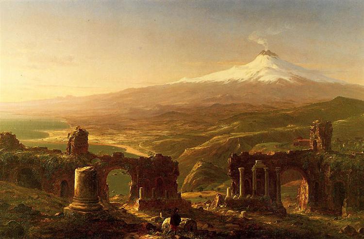 Mount Aetna from Taormina, 1843 - Томас Коул