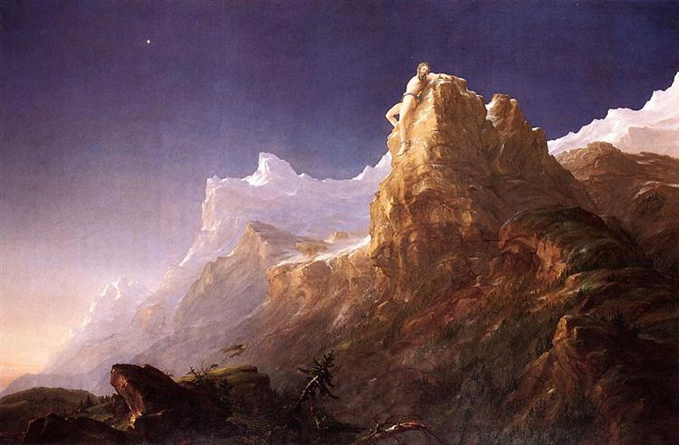 Prometheus Bound, 1846 - 1847 - Томас Коул
