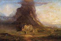 Study for Two Youths Enter Upon a Pilgrimage - Thomas Cole