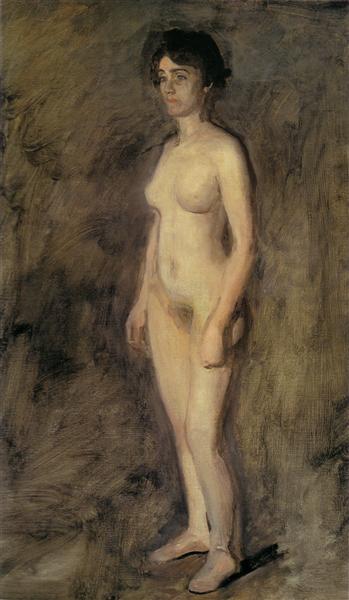 Nude Woman Standing - Томас Икинс