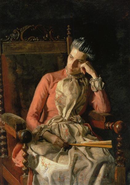 Portrait of Amelia Van Buren, c.1891 - Томас Ікінс
