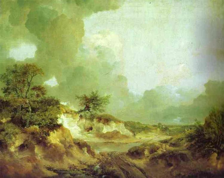 Landscape with Sandpit, c.1746 - c.1747 - Томас Гейнсборо