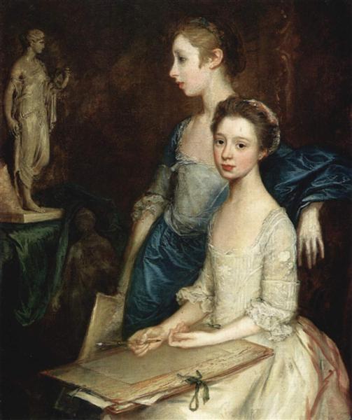Portrait of the Molly and Peggy, c.1760 - Thomas Gainsborough
