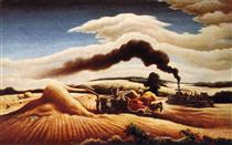 Threshing Wheat - Томас Гарт Бентон