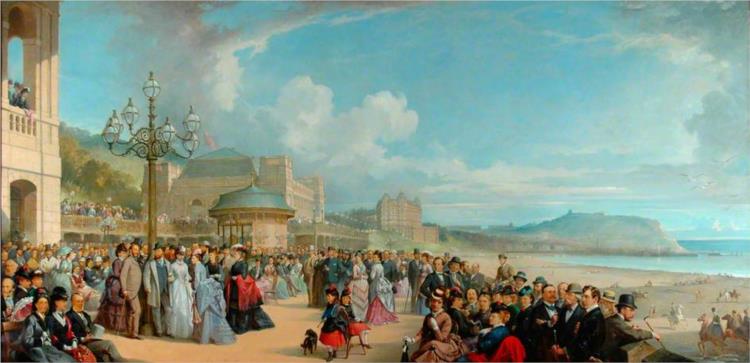 The Spa Promenade, 1871 - Thomas Jones Barker