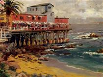 A View from Cannery Row, Monterey - Thomas Kinkade