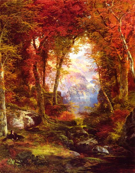Sob as Árvores, 1865 - Thomas Moran