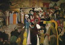 At the Entrance of the Wailing-Wall in Jerusalem - Tivadar Kosztka Csontváry