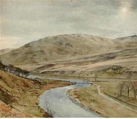 Ladhope hill, Yarrow, 1915 - Tom Scott
