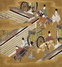 Illustration of the Genji Monogatari (The Perfumed Prince) - 土佐光起