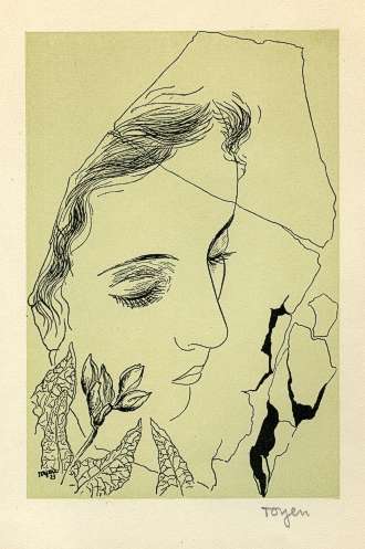 A Starry-Eyed Girl with a Flower, 1939 - Toyen