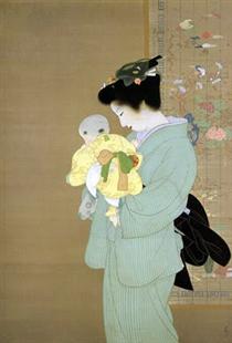 Mother and Child - Uemura Shoen