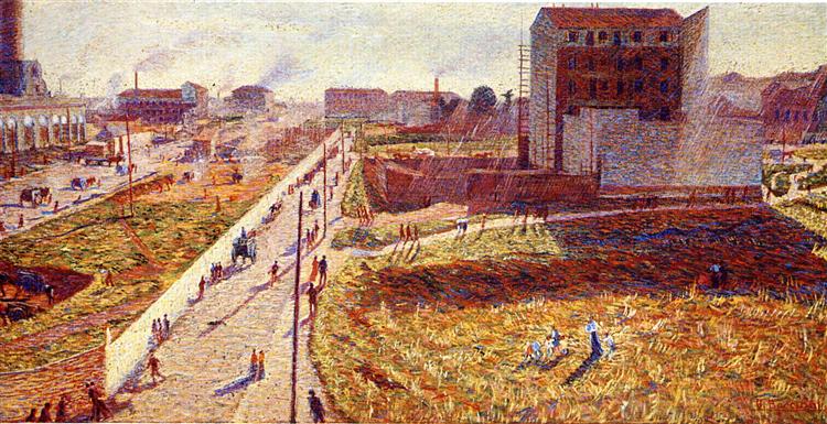 Factories At Porta Romana, 1910 - Umberto Boccioni