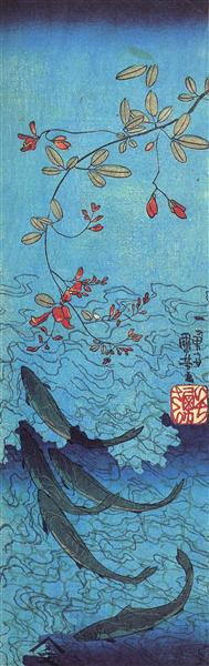 Sharks - Utagawa Kuniyoshi