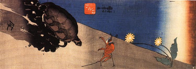 Turtle and crab - Utagawa Kuniyoshi