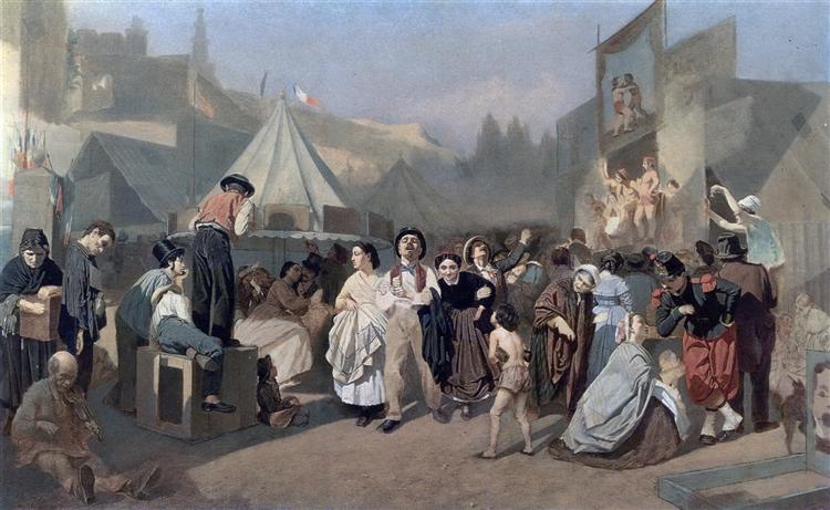 Celebration in the outskirts of Paris (in Montmartre), 1863 - 1864 - Василь Перов