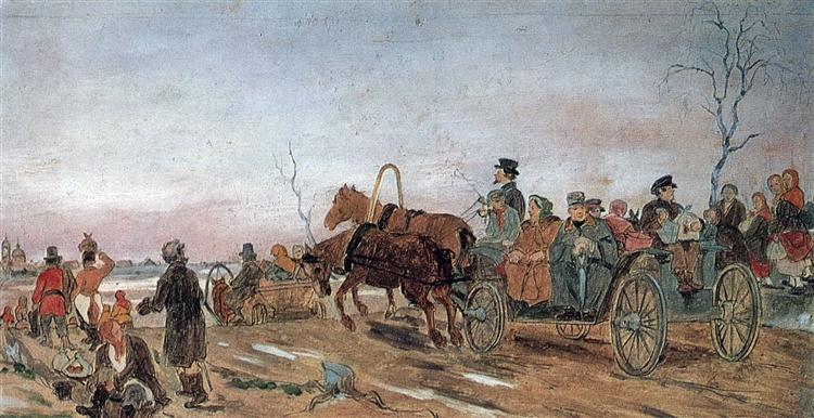 Вечер в Великую Субботу, 1873 - Василий Перов