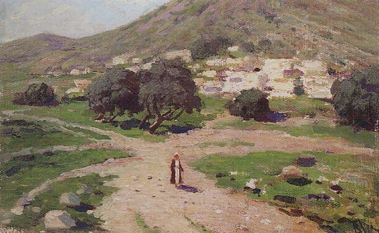 At the foot of the mountain, c.1900 - Vasily Polenov