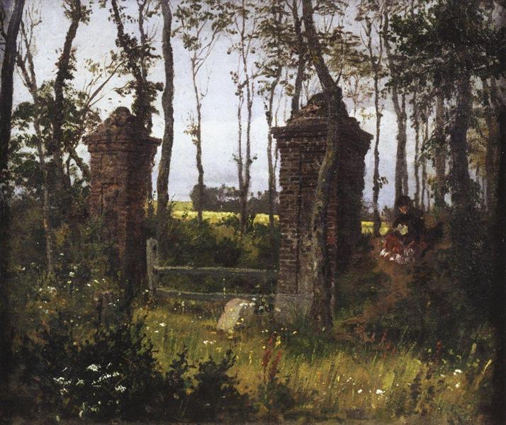 Old gates. Vel. Normandy., 1874 - Vasily Polenov