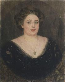 Portrait of M. Velichkina, nee Baroness von Klodt Yurgensburg - Василь Суриков