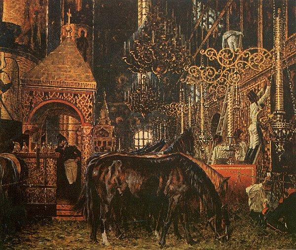 At the Assumption Cathedral, 1887 - 1895 - Vasily Vereshchagin
