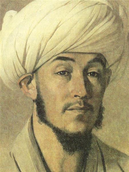 Portrait of a man in a white turban, 1867 - Vassili Verechtchaguine