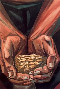 Mural of Human Rights. The Seeds that Give the Fruit (Detail) - Vela Zanetti