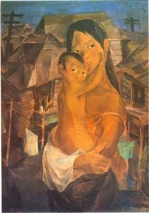Madonna of the Slums - Vicente Manansala