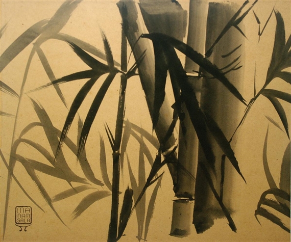 Untitled (Bamboos) - Вінсент Манансала