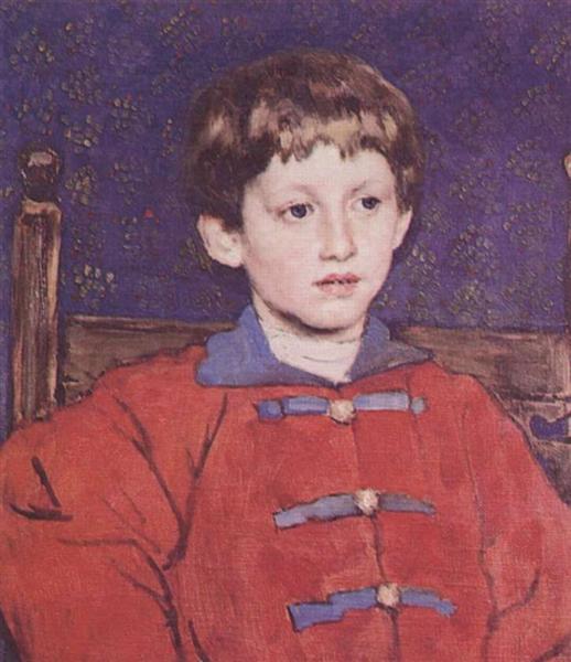 Portrait of Vladimir Vasnetsov, the Artist`s Son, 1899 - Viktor Vasnetsov