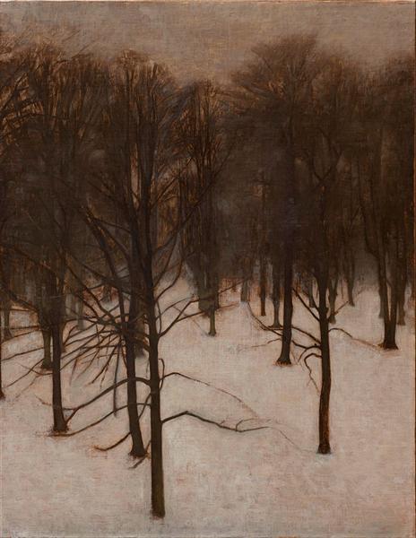 Søndermarken Park in winter, 1896 - Vilhelm Hammershøi
