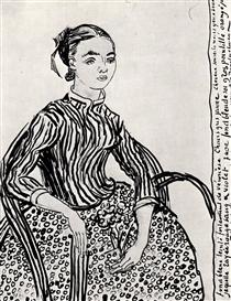 A mousmé, sitting - Vincent van Gogh