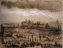 A View of Paris with the Op - Vincent van Gogh