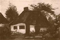 Cottage with Trees - Винсент Ван Гог
