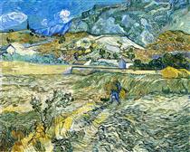 Enclosed Field with Peasant - Vincent van Gogh