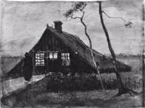 Farmhouse at Night - Винсент Ван Гог