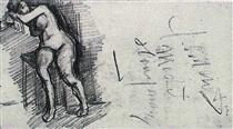 Female Nude, Seated - Винсент Ван Гог