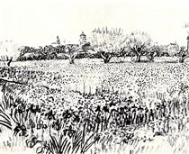 Field with Flowers - Винсент Ван Гог