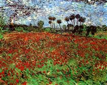 Field with Poppies - 梵谷