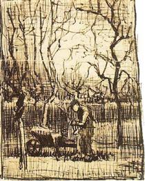 Gardener with a Wheelbarrow - Vincent van Gogh