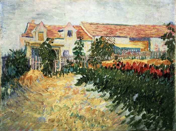 House with sunflowers, 1887 - Vincent van Gogh