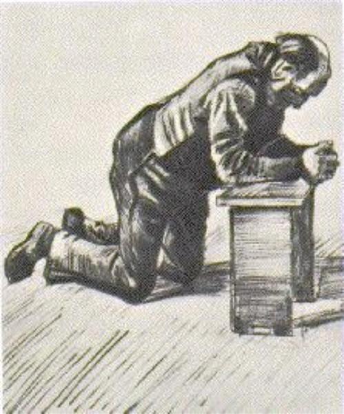 Man Praying, 1883 - 梵谷