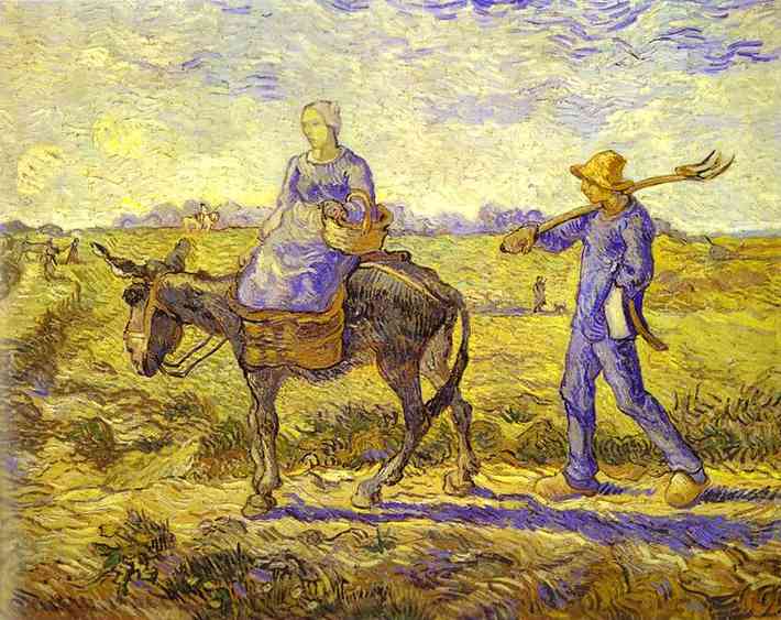 Morning, Going to Work, 1890 - Винсент Ван Гог