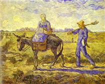 Morning, Going to Work - Vincent van Gogh