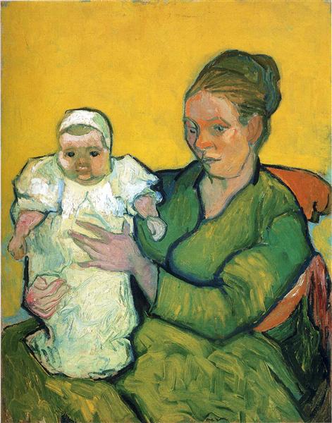Mother Roulin with Her Baby, 1888 - 梵谷