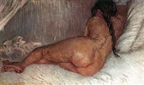 Nude Woman Reclining, Seen from the Back - Вінсент Ван Гог